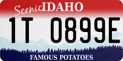 ID license plate 1T0899E