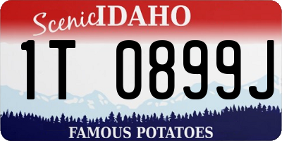 ID license plate 1T0899J