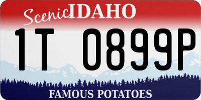 ID license plate 1T0899P
