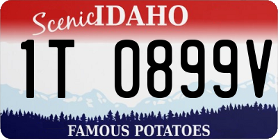 ID license plate 1T0899V