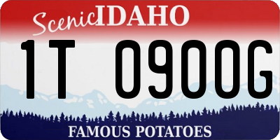 ID license plate 1T0900G