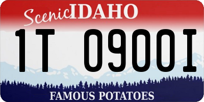 ID license plate 1T0900I
