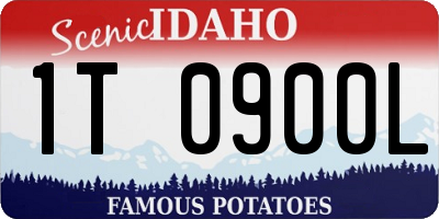 ID license plate 1T0900L