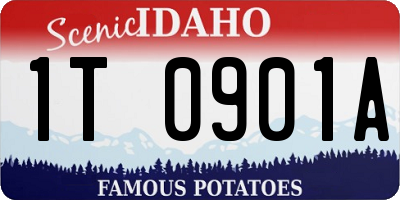 ID license plate 1T0901A