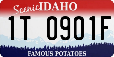 ID license plate 1T0901F