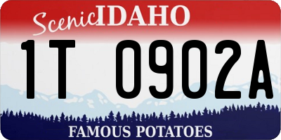 ID license plate 1T0902A