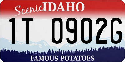 ID license plate 1T0902G