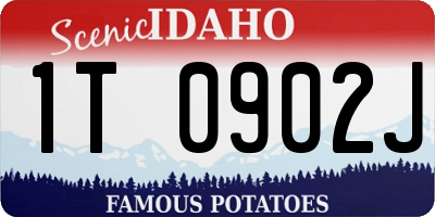 ID license plate 1T0902J