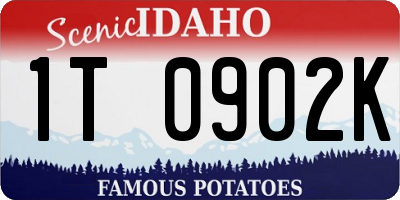 ID license plate 1T0902K
