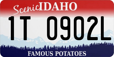 ID license plate 1T0902L