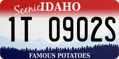 ID license plate 1T0902S