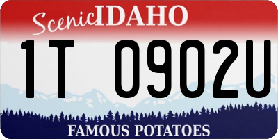 ID license plate 1T0902U