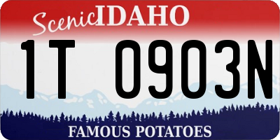 ID license plate 1T0903N