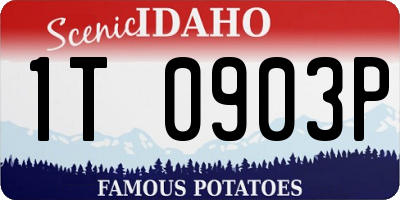 ID license plate 1T0903P