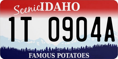 ID license plate 1T0904A