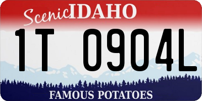ID license plate 1T0904L