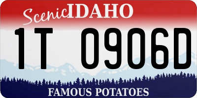 ID license plate 1T0906D
