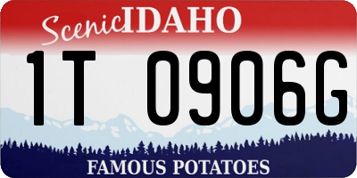 ID license plate 1T0906G
