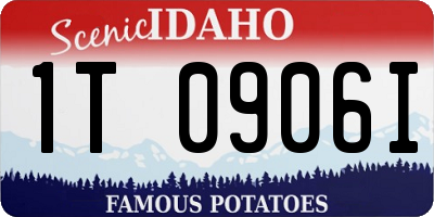 ID license plate 1T0906I