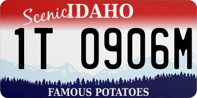 ID license plate 1T0906M