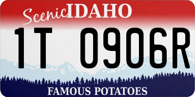 ID license plate 1T0906R