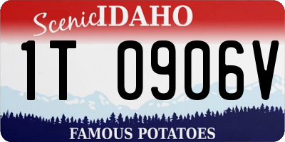 ID license plate 1T0906V