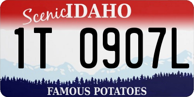 ID license plate 1T0907L