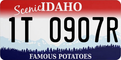 ID license plate 1T0907R