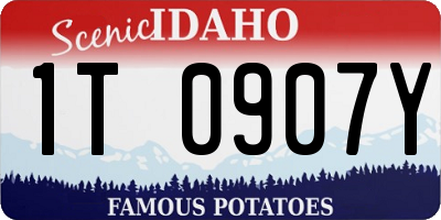 ID license plate 1T0907Y