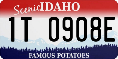 ID license plate 1T0908E