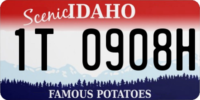 ID license plate 1T0908H