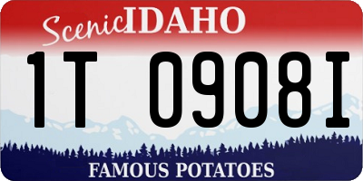 ID license plate 1T0908I