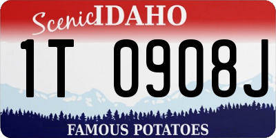 ID license plate 1T0908J