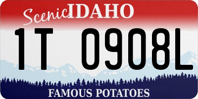 ID license plate 1T0908L