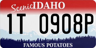 ID license plate 1T0908P