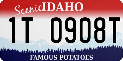 ID license plate 1T0908T