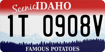 ID license plate 1T0908V