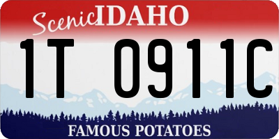 ID license plate 1T0911C