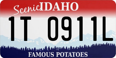 ID license plate 1T0911L