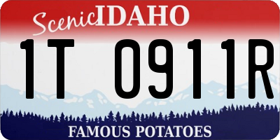 ID license plate 1T0911R