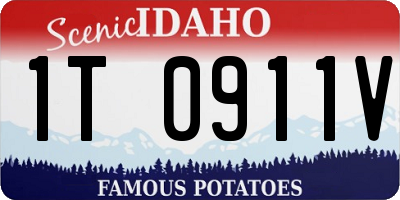 ID license plate 1T0911V