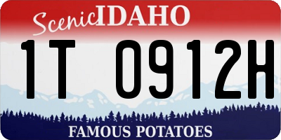 ID license plate 1T0912H