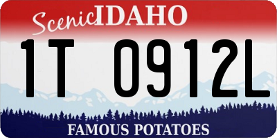 ID license plate 1T0912L