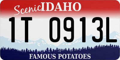 ID license plate 1T0913L