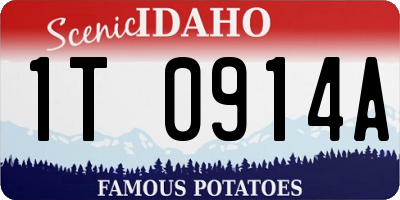 ID license plate 1T0914A