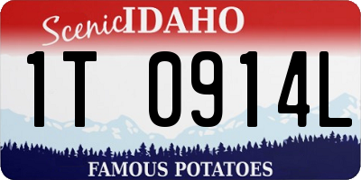 ID license plate 1T0914L