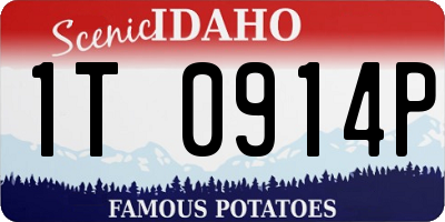 ID license plate 1T0914P
