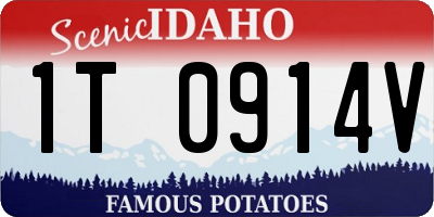 ID license plate 1T0914V