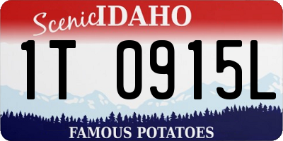 ID license plate 1T0915L