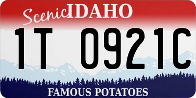ID license plate 1T0921C